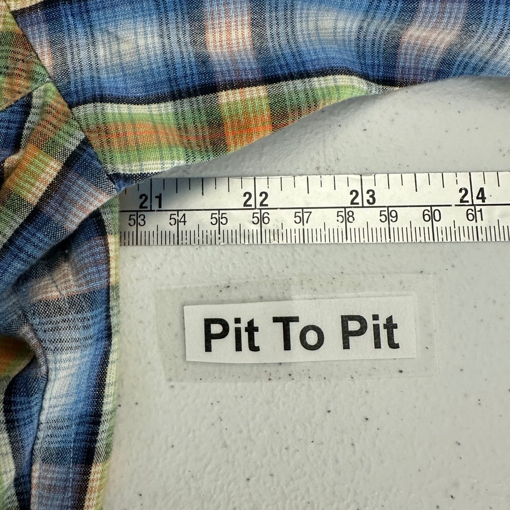 Panhandle Slim Womens Western Plaid Pearl Snap Shirt Size L Equestrian Cowgirl - Picture 6 of 8